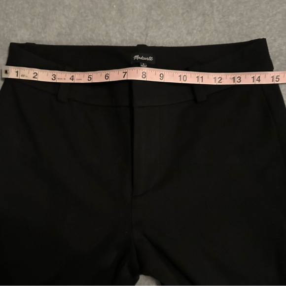 Madewell F5600 Cali Crop Demi-Boot Pants. Black Twill, Women's Size 6 - Picture 6 of 10